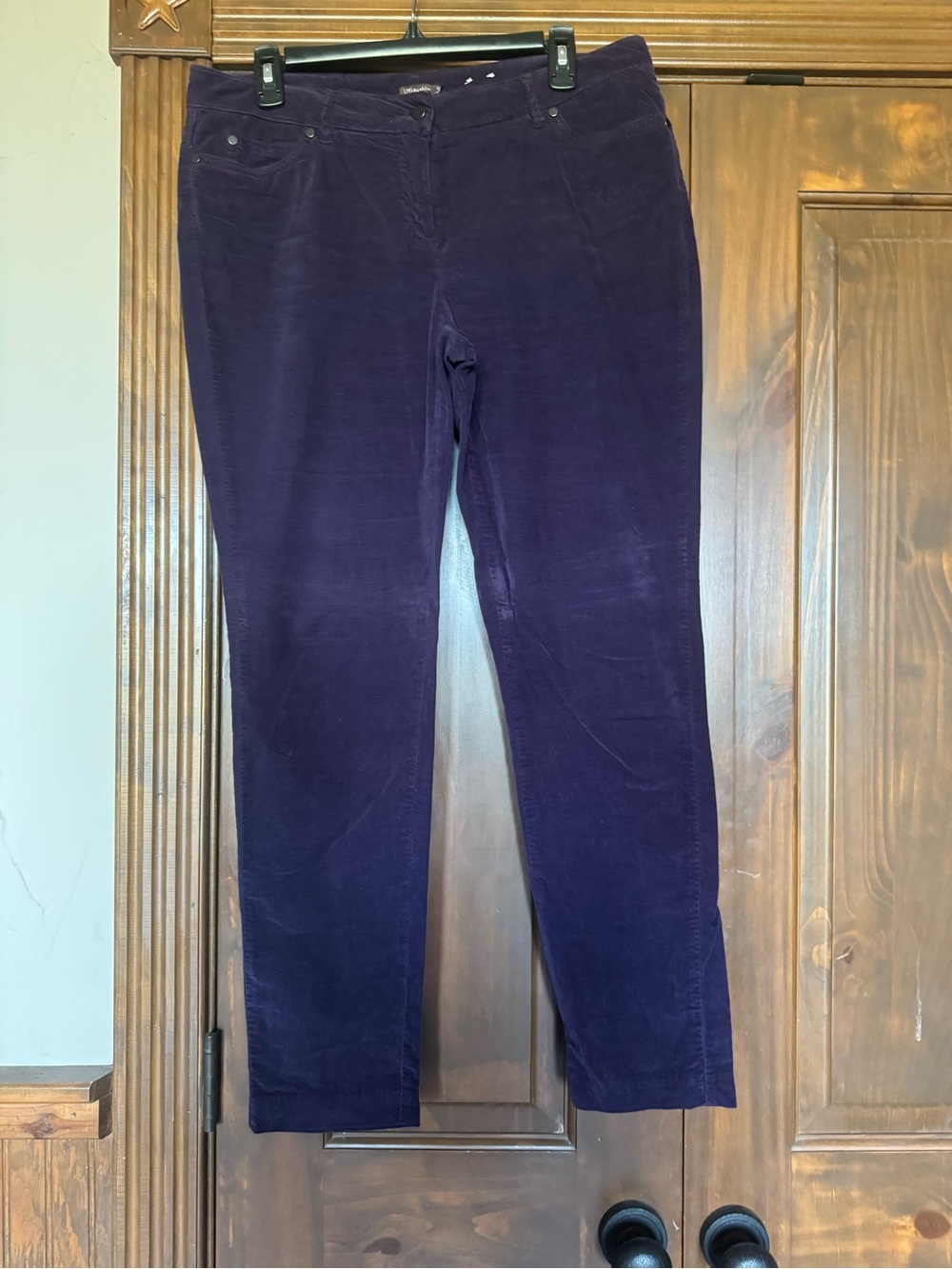 J. McLaughlin Purple Corduroy Straight Leg Pants